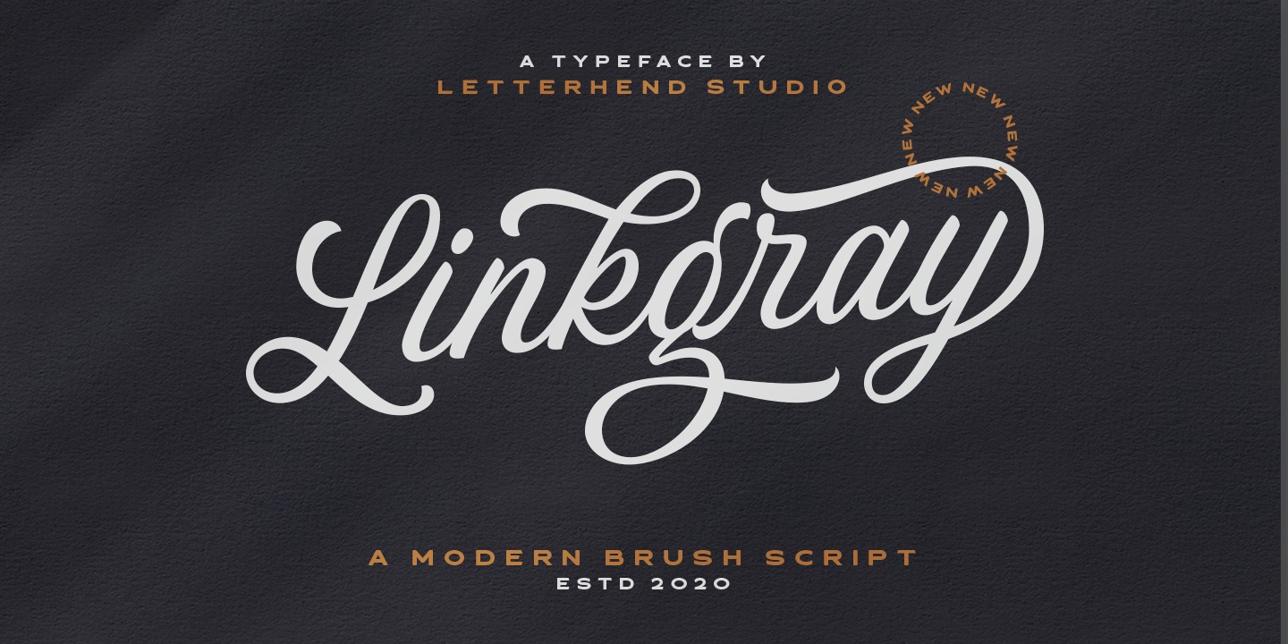 Пример шрифта Linkgray